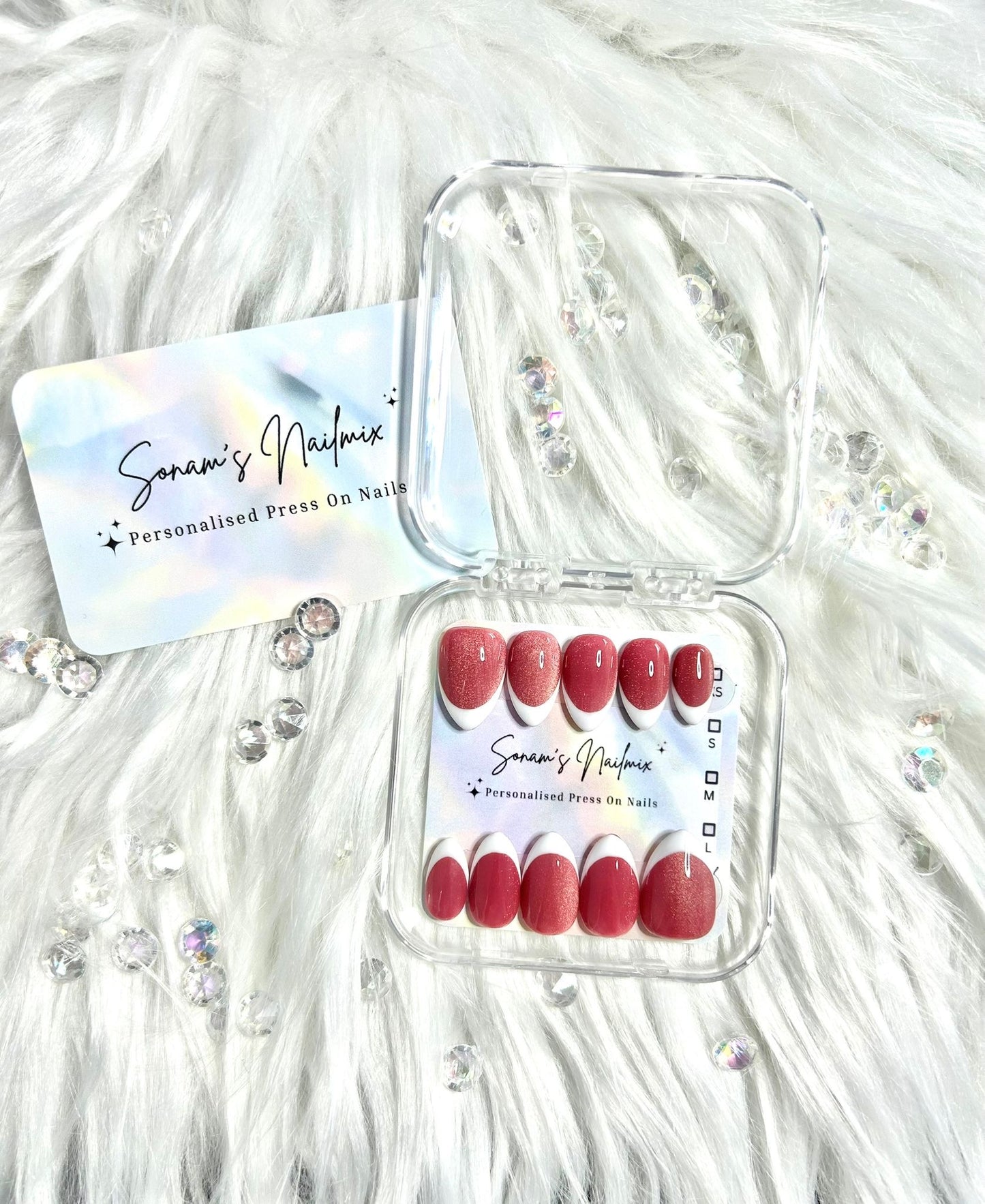 Rosey Frenchie Nails