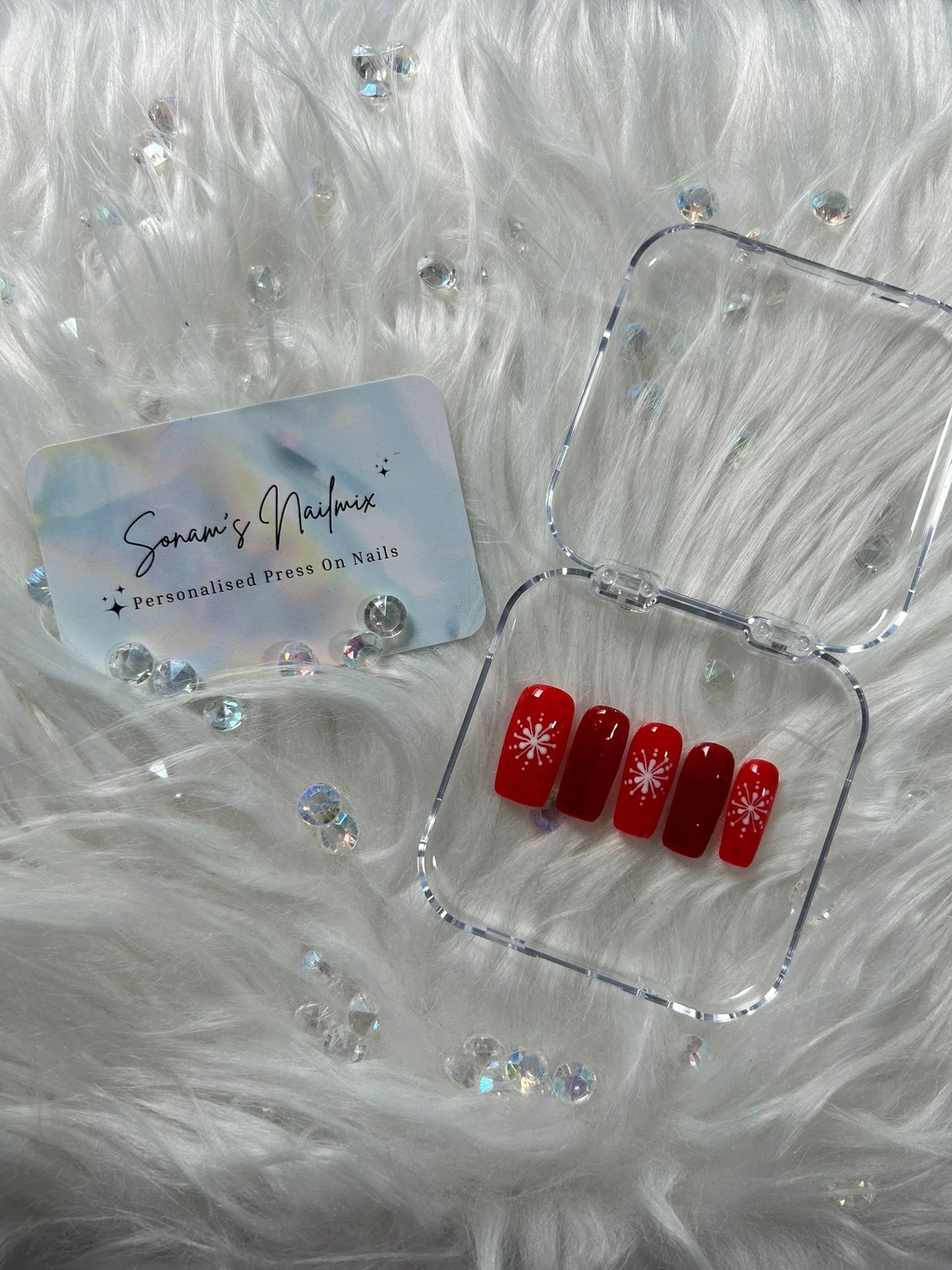 Red Christmas Nails