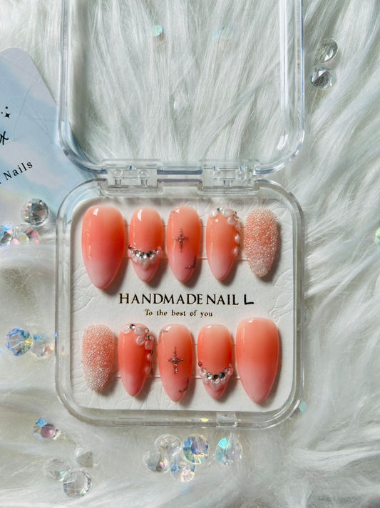 Floral Bride Nails