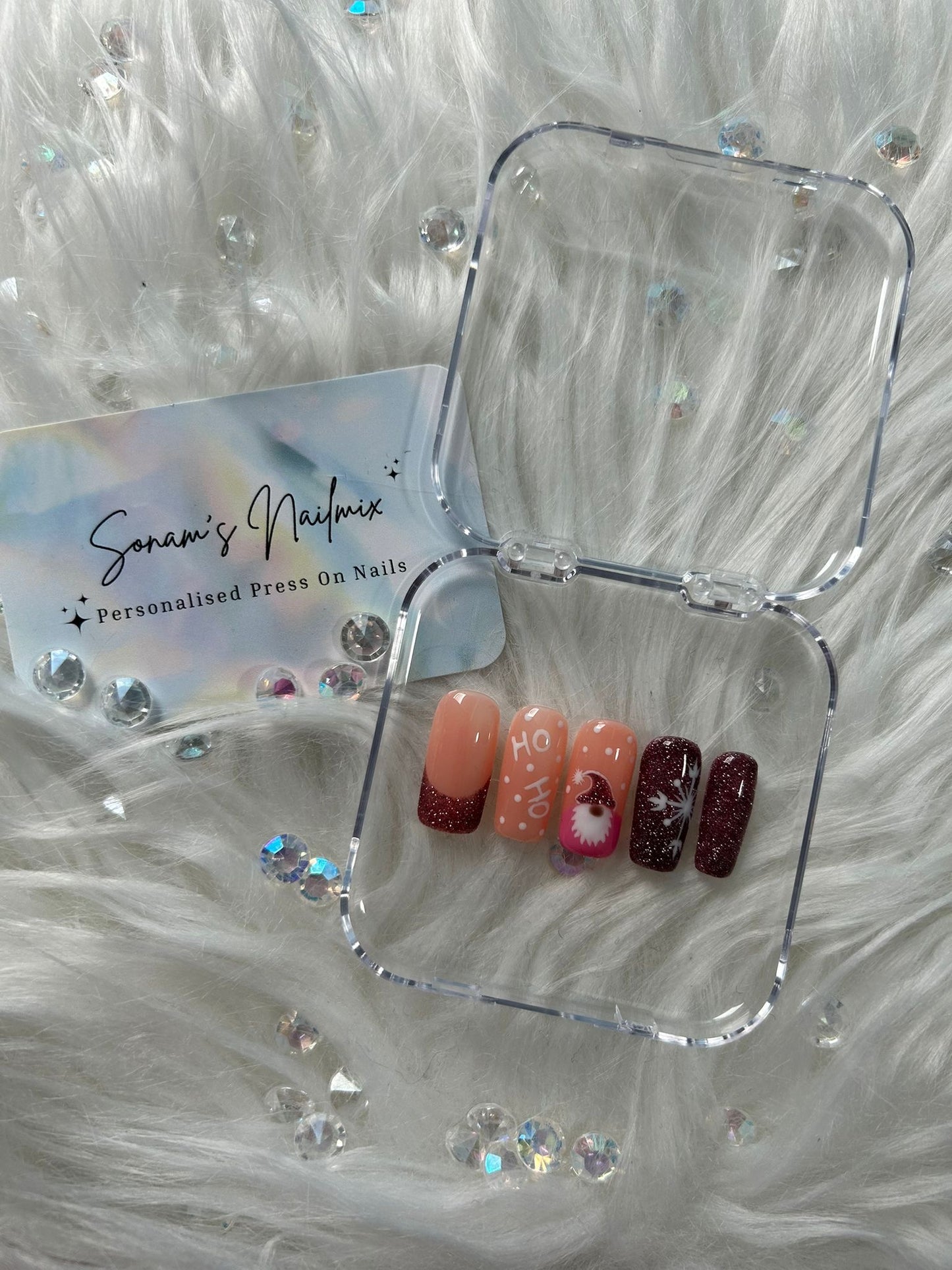 Christmas Gnome Nails