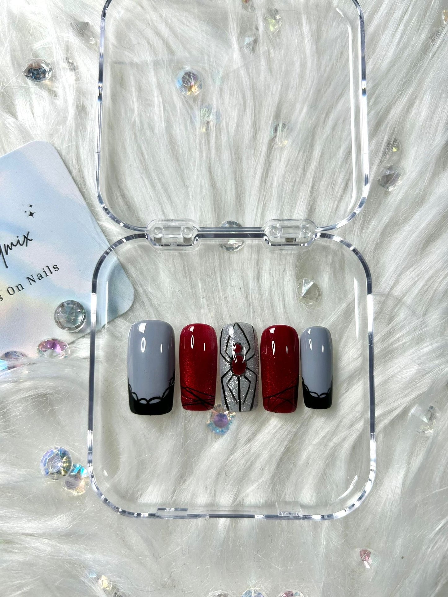 Spooky Spider Nails