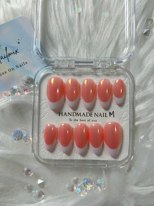 Chrome French Nails