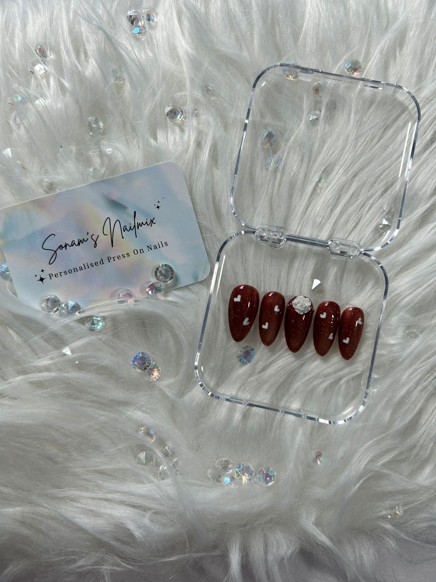 Valentine Rose Nails