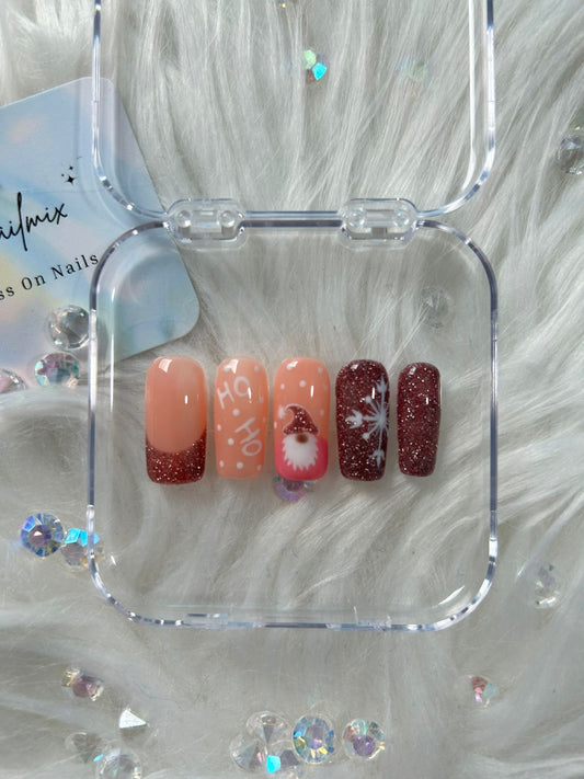Christmas Gnome Nails