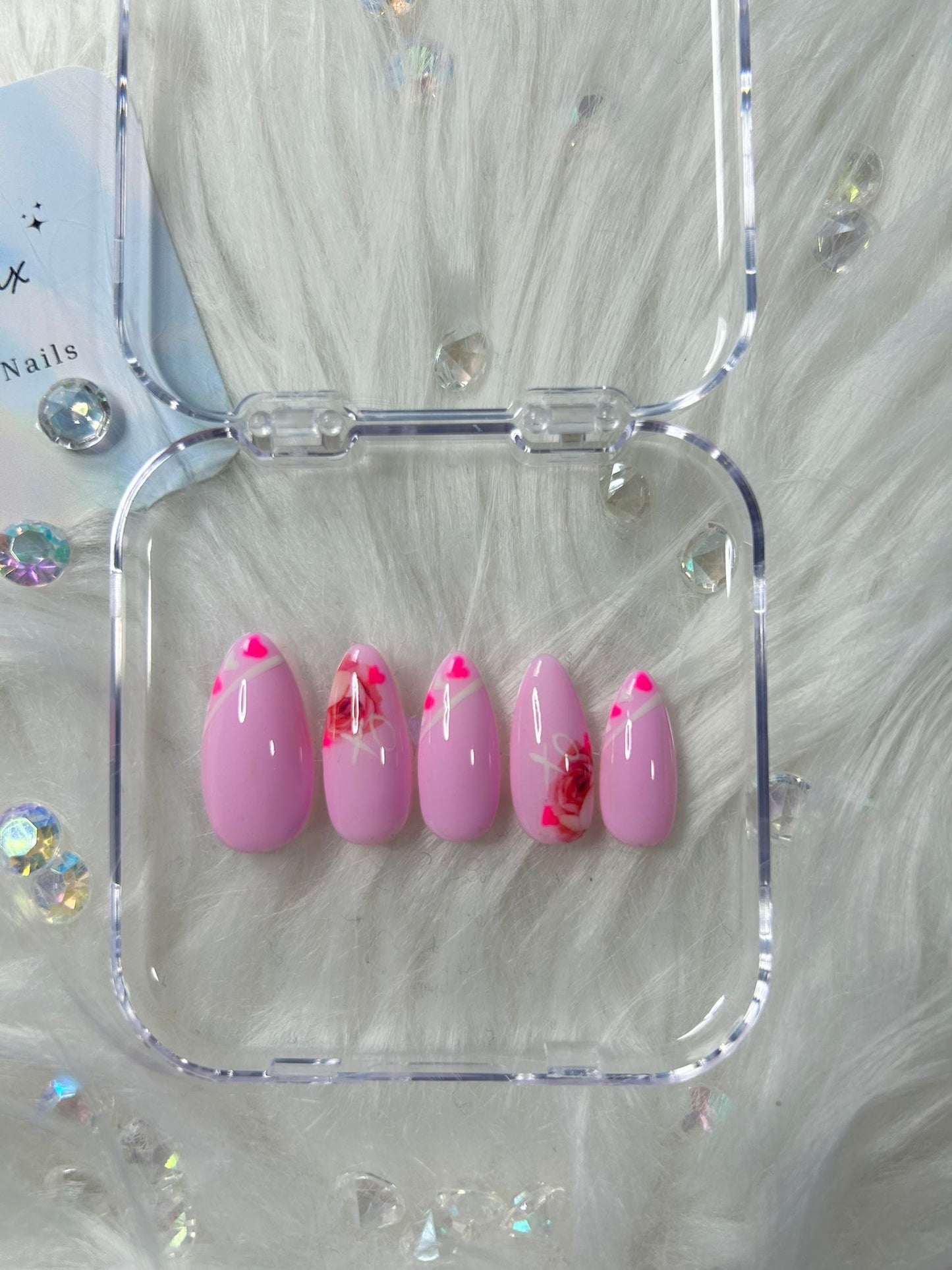 XO Pink Nails