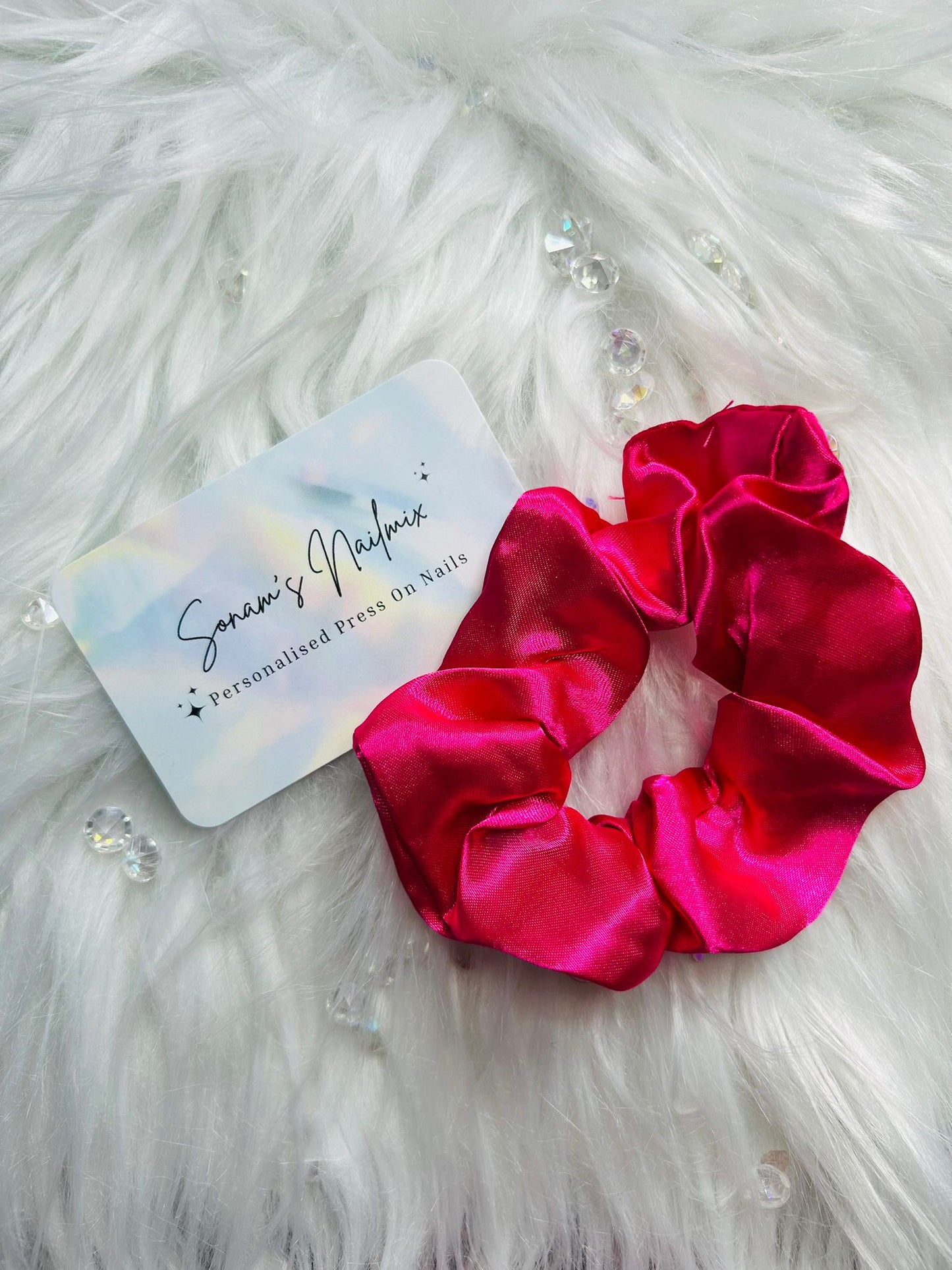Deep Pink Scrunchie