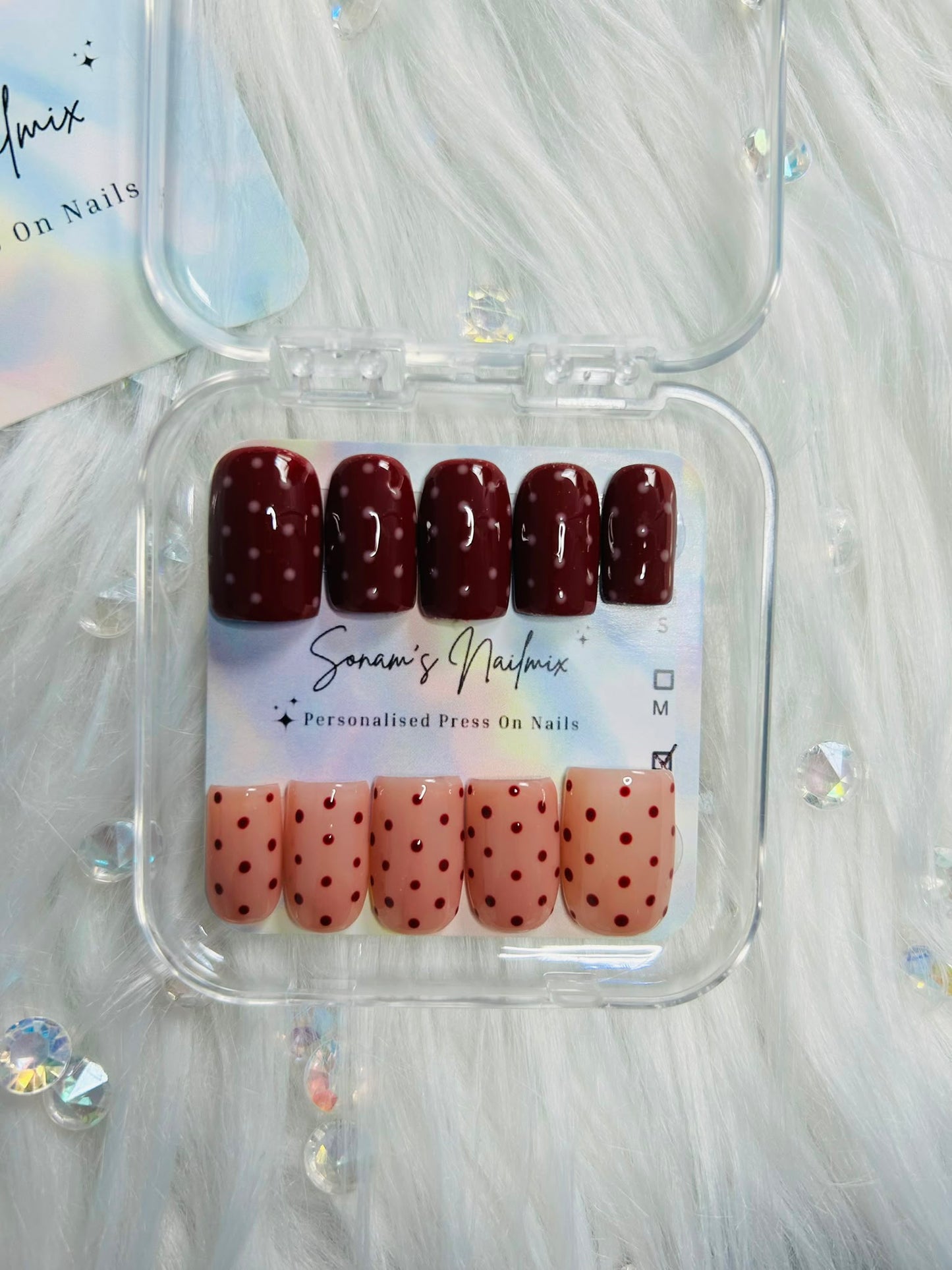 Dotty Brown Nails