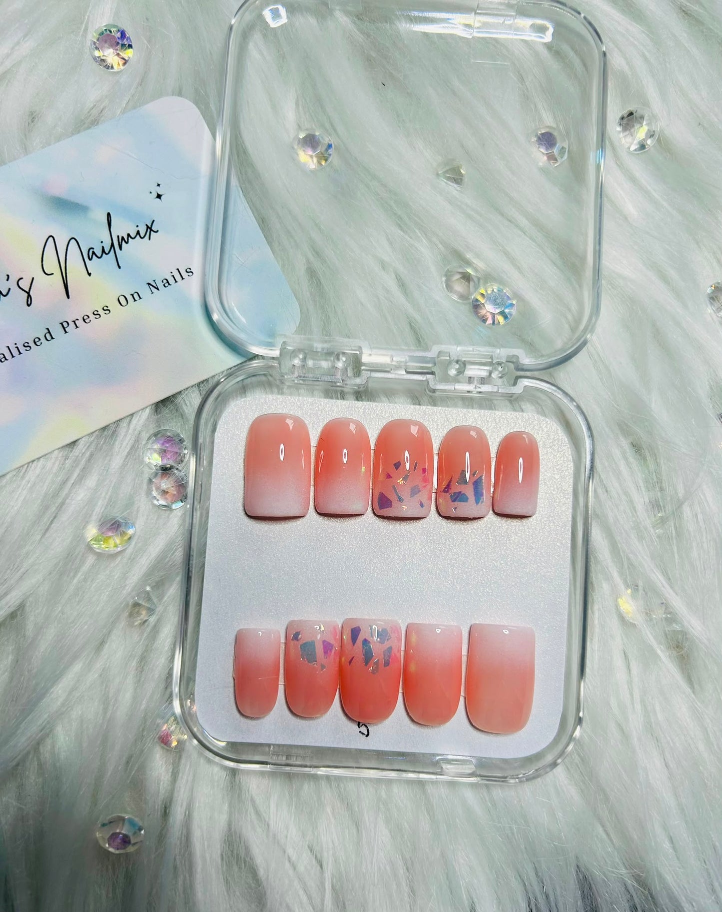 Holographic Ombre Nails