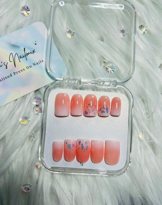 Holographic Ombre Nails