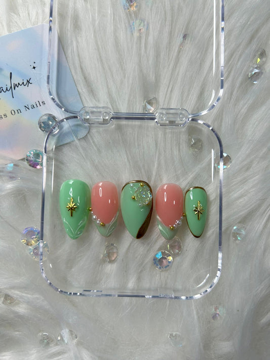 Teal Dream Nails