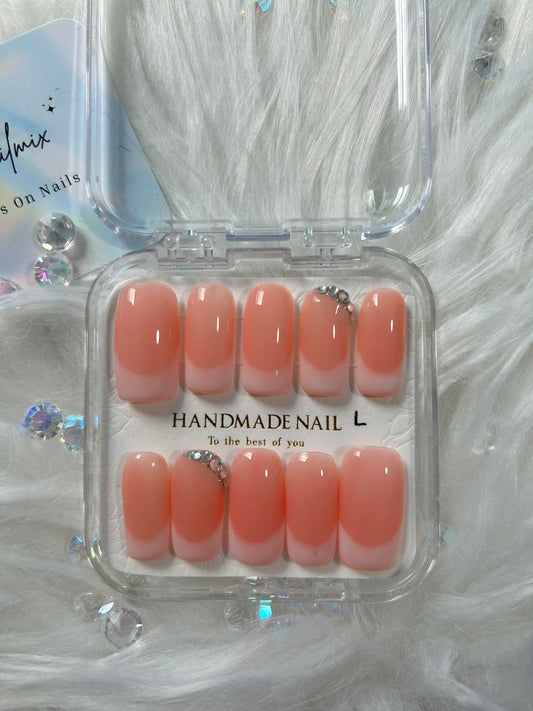 Milky French Nails