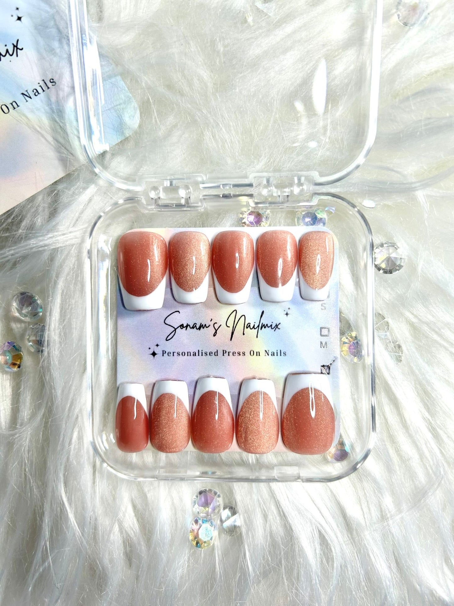Cat Eye Frenchie Nails