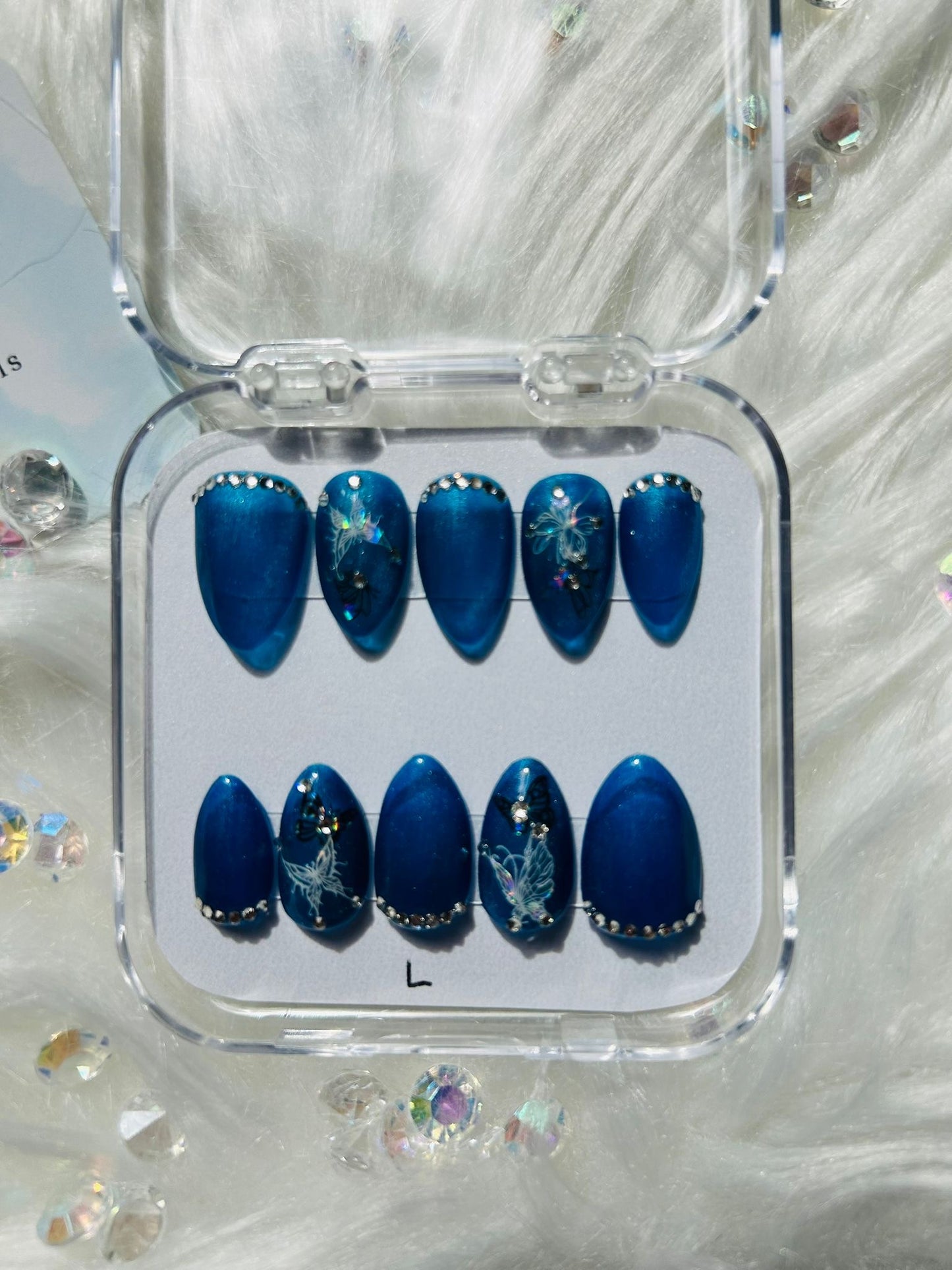 Starry Blue Nails