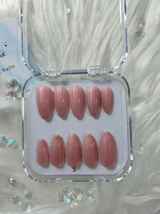 Pink Glass Nails