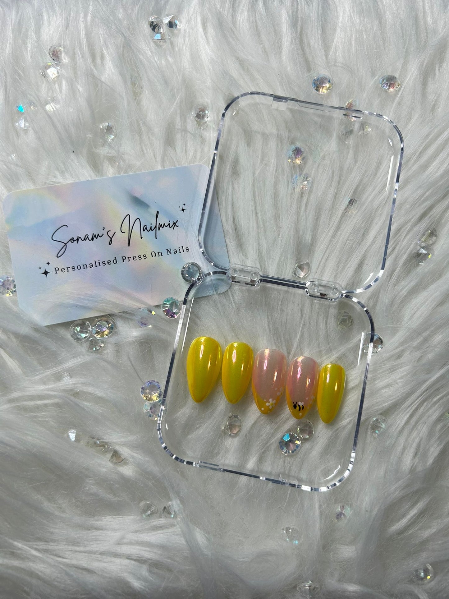 Spring Bee Nails